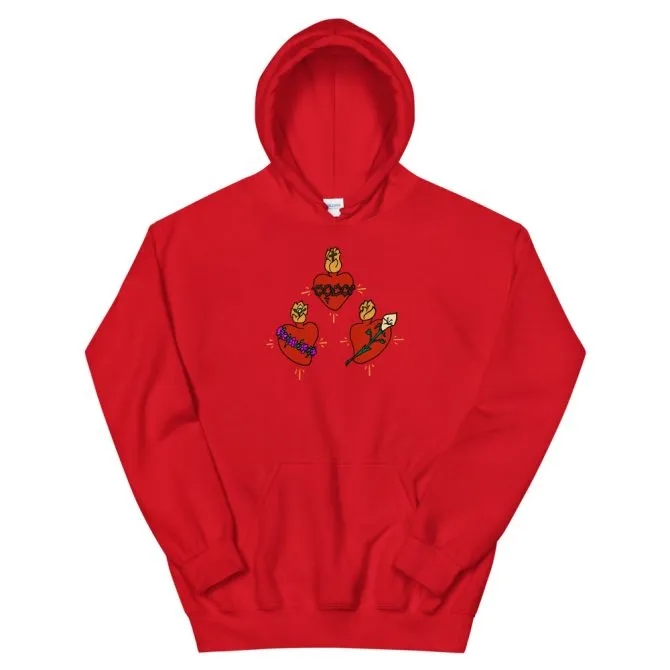 Sudadera con capucha corazones de la Sagrada Familia - Imagen 5